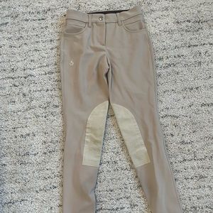 Tan Show Cavalleria Toscana Girls Jodhpurs Size 10 Kids